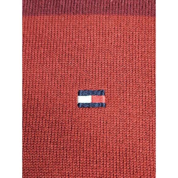 Tommy Hilfiger Pullover Sweater Men's Size XL Red Striped - Picture 4 of 6